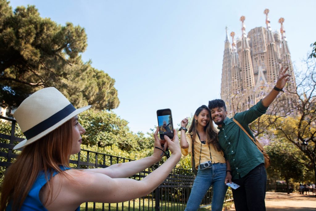 Turistas en la Sagrada Familia